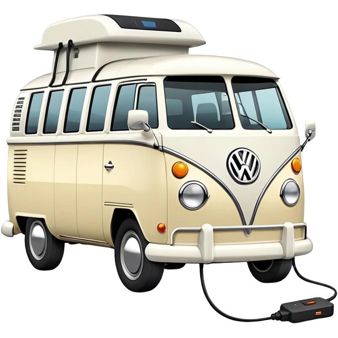 Car charging vw Bulli emoji