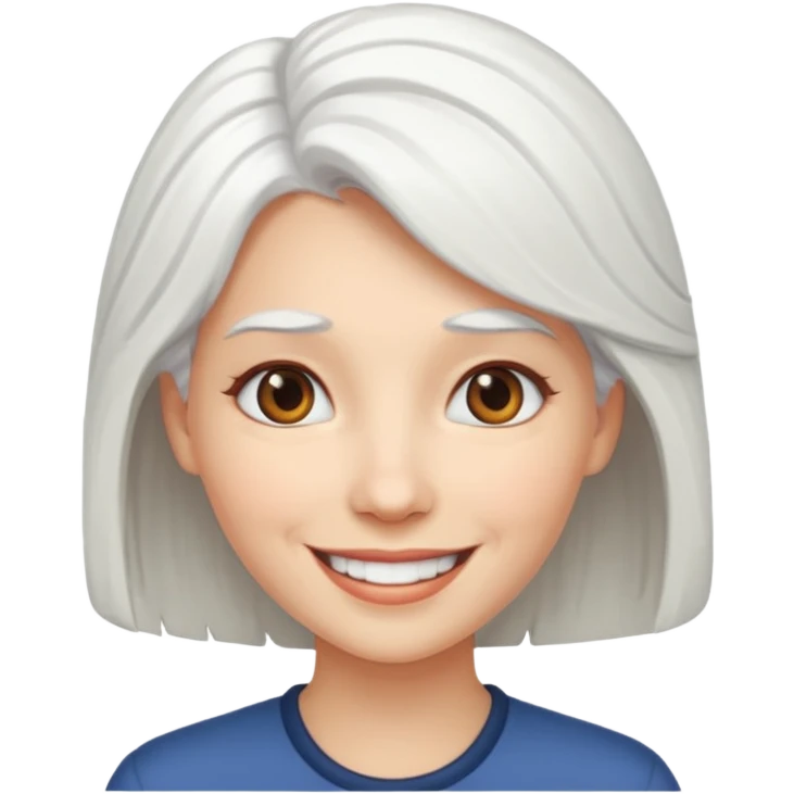 White hair female trump emoji
