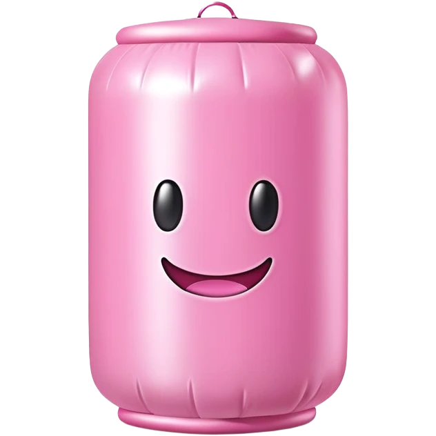 spam meat pink inflatable spam can emoji
