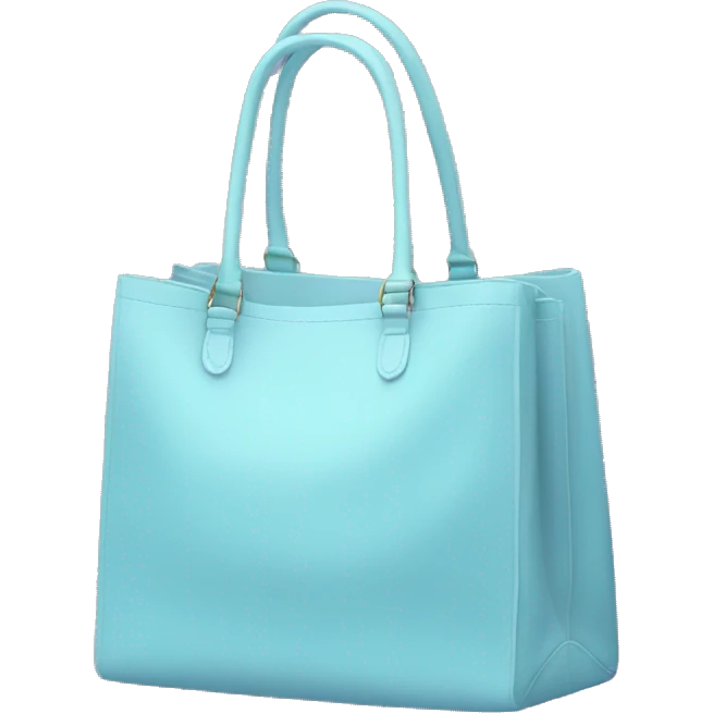 pastel blue bag emoji