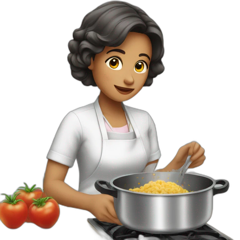 Mujer cocinando emoji