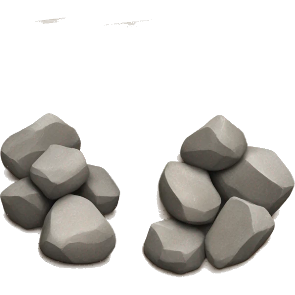 cardboard box full of rocks emoji