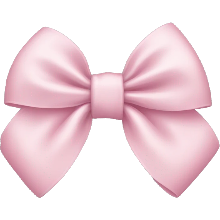 Light pink bow emoji