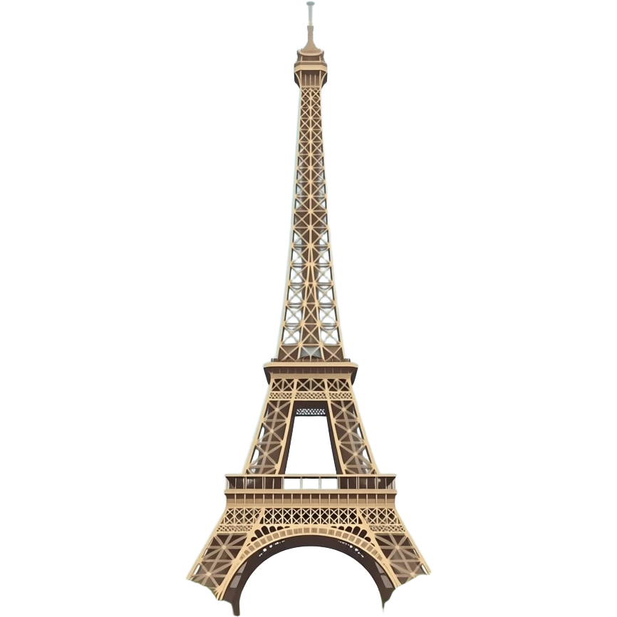 voglio un emoji che rappresenti la torre Eiffel di parigi alta come la torre Eiffel emoji
