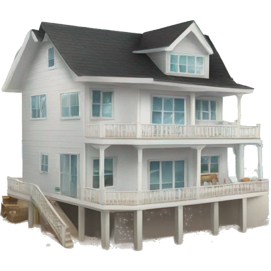 costal beach home emoji