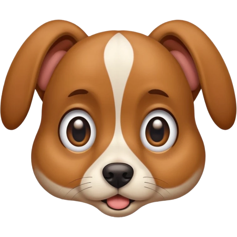 Amazed dog emoji