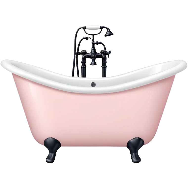 Pale pink bathtub emoji