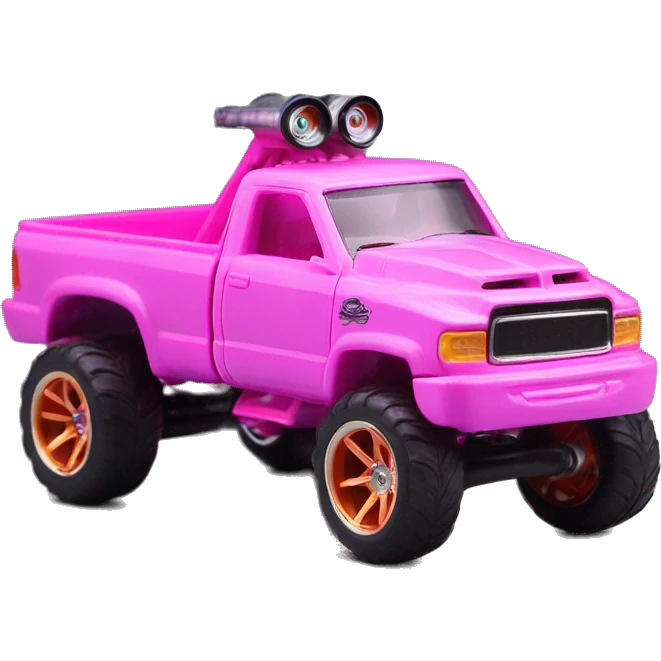 Hot wheels monster kei  truck Barbie 1:24 scale  emoji