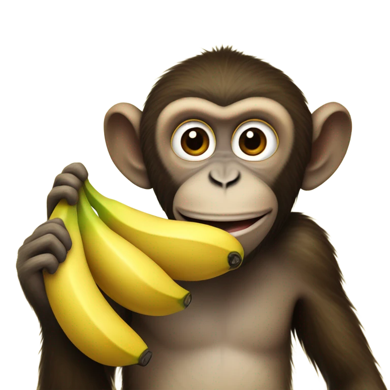Monkey eating banana  emoji