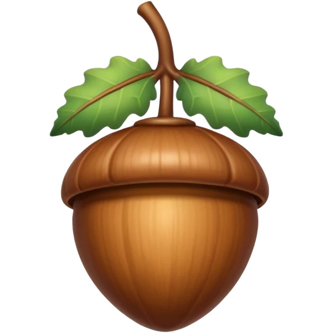 acorn emoji without human face emoji