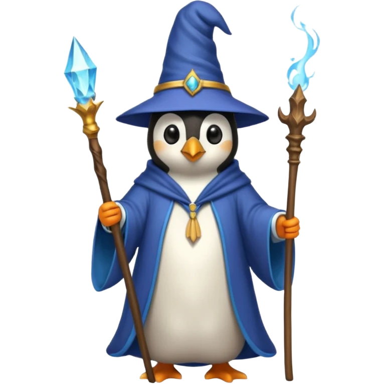 Penguin Wizard emoji