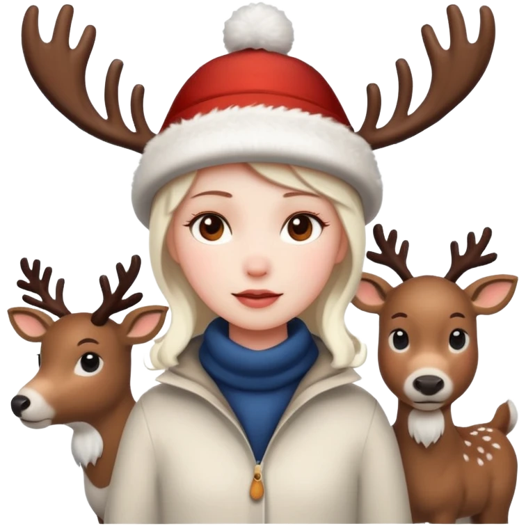 🤍☃️🦌 emoji
