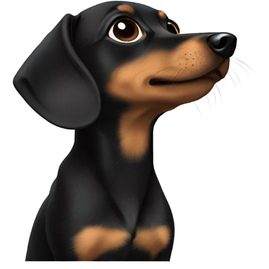 Little black chiweenie  emoji