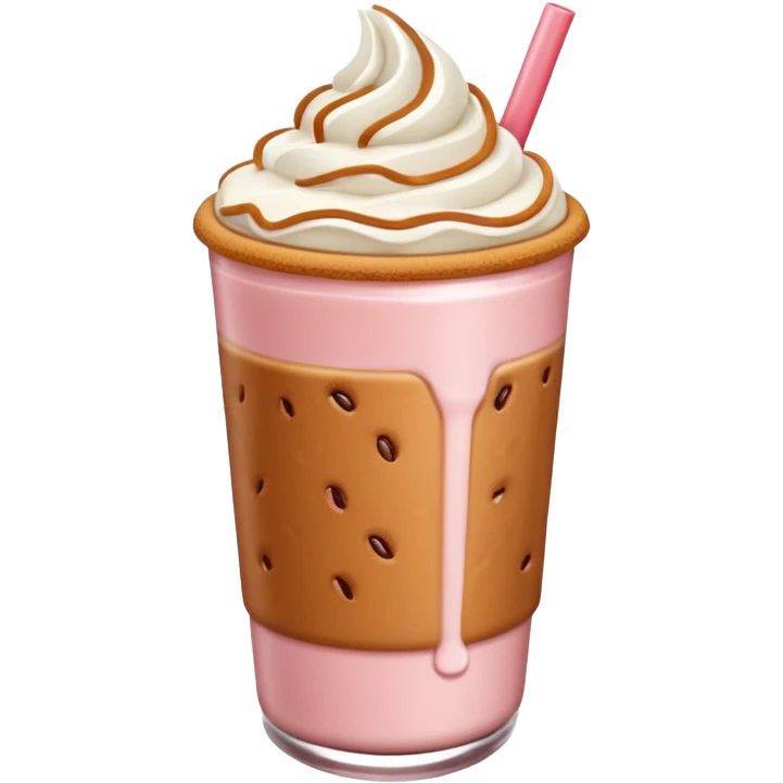 strawberry biscoff milk coffee emoji