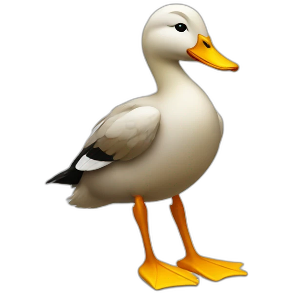 A drunk duck emoji