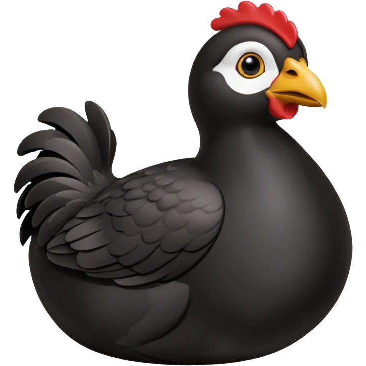Un poussin noir qui est dans sa coquille d’oeuf emoji