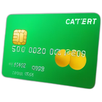 green credit card emoji