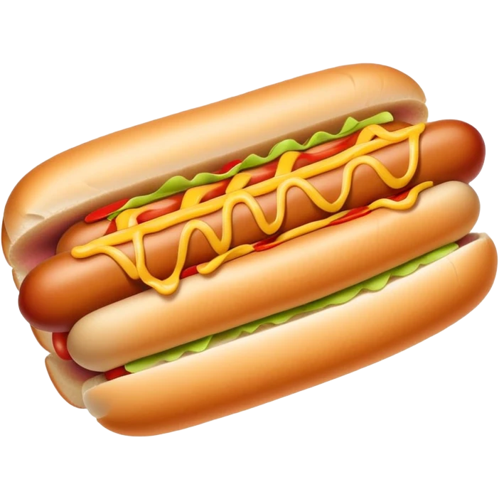 Hot dog emoji