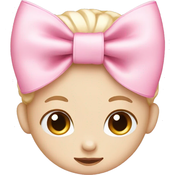 Baby pink bow emoji