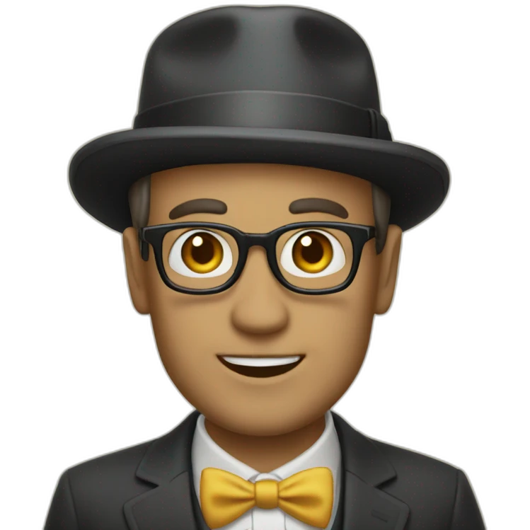 Gentleman guide book emoji