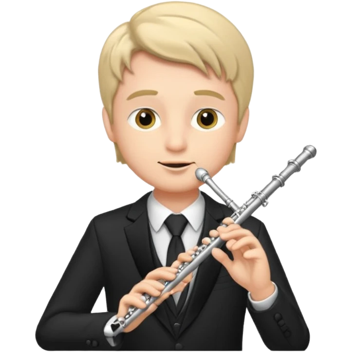 male flute player emoji