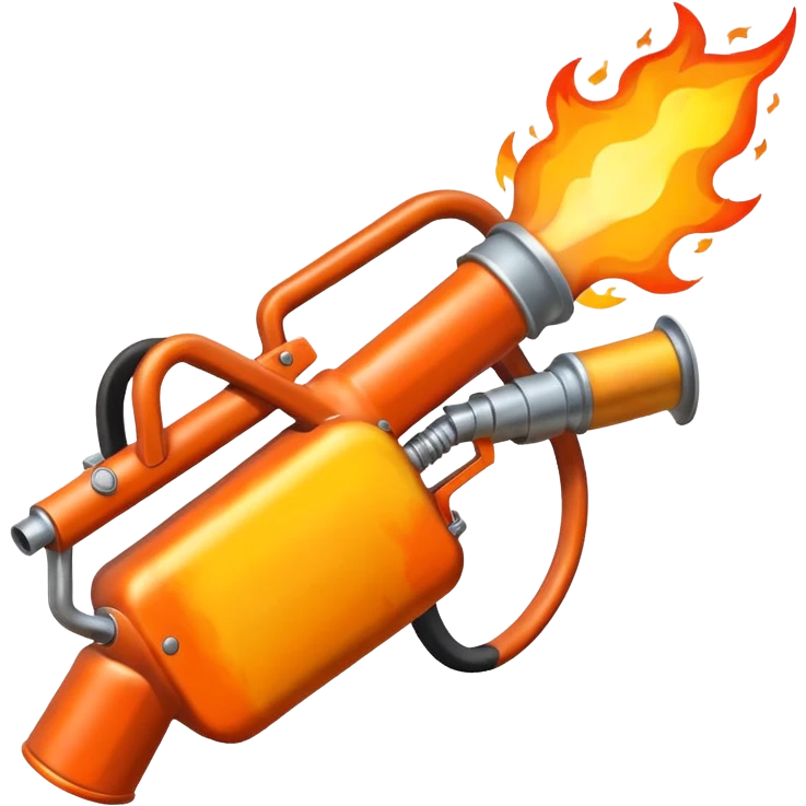 big flame thrower emoji