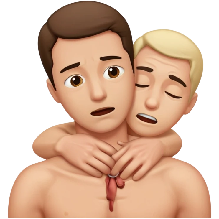 Man being strangled emoji