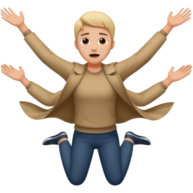 Person falling emoji