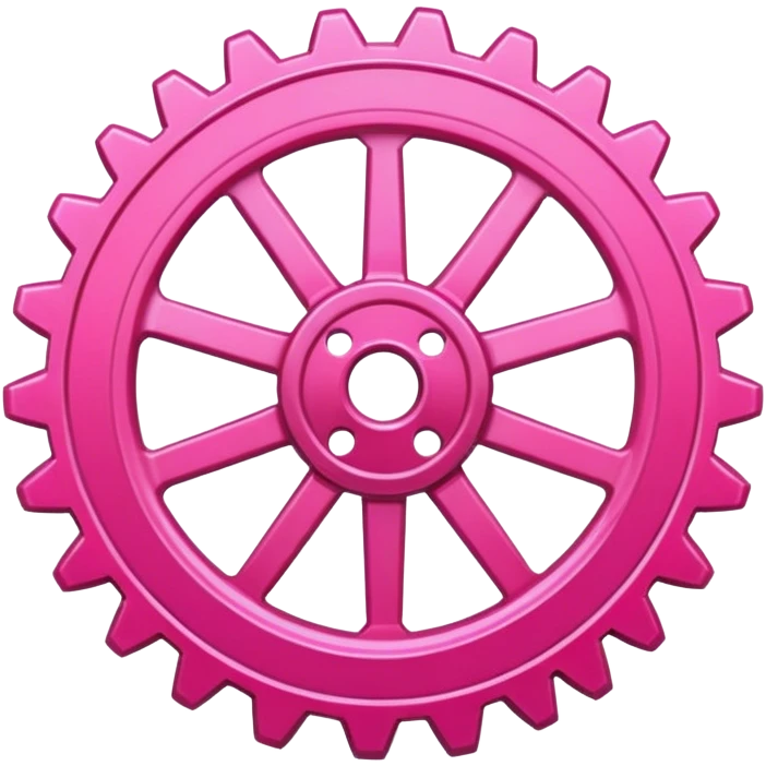 link color pink gear emoji