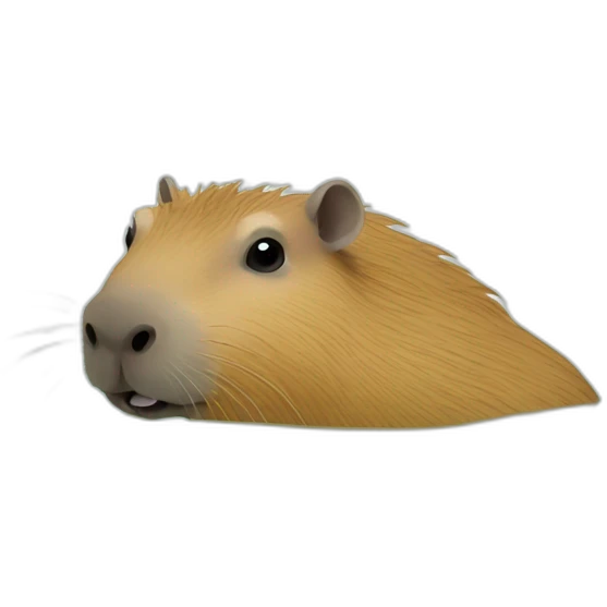 Capybara swim emoji