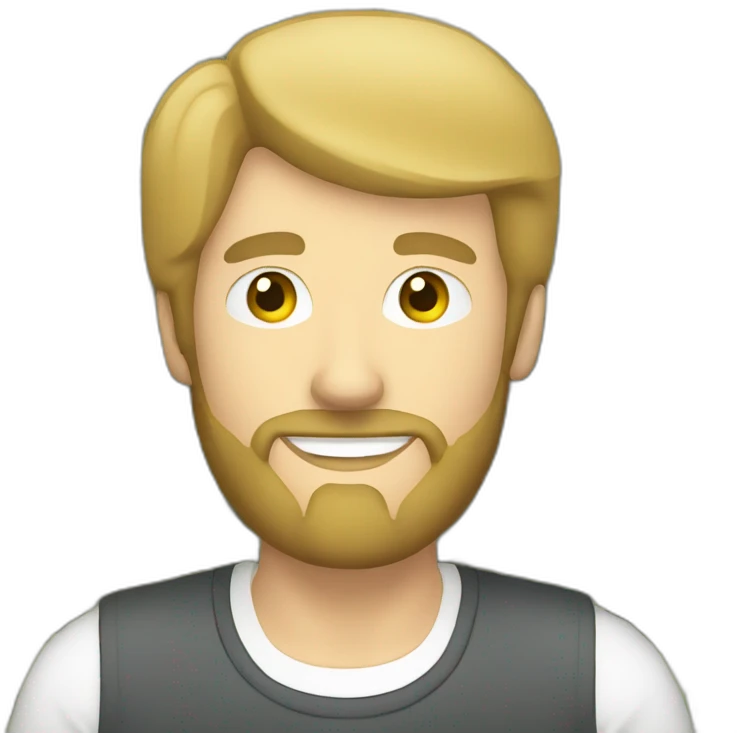 caucasian male with small beard and holding money emoji