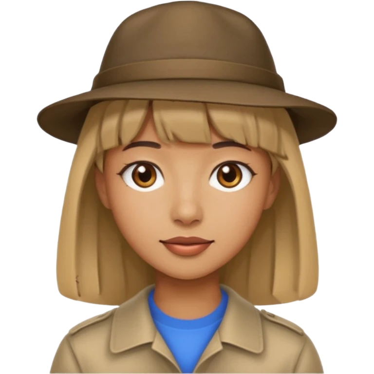 bangs and hat emoji