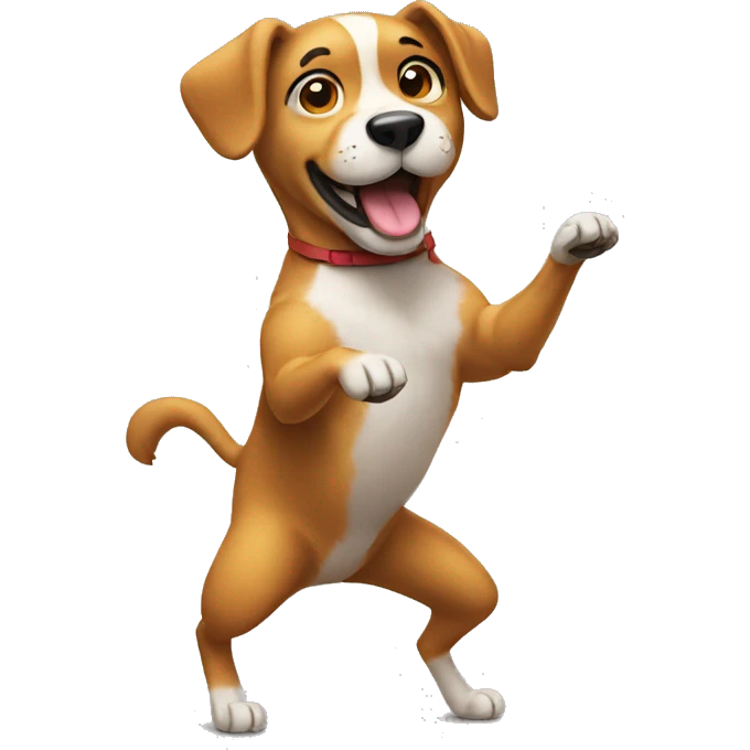 dog dancing emoji