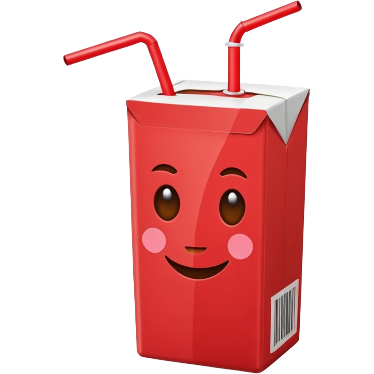 juice box RED emoji