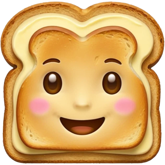 cute toast emoji