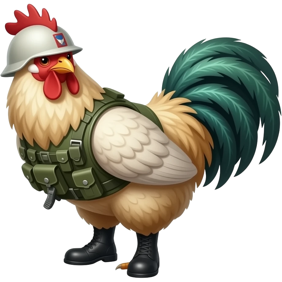 soldier chicken emoji