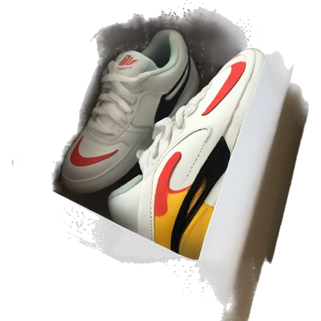 Nike shoes in shoe box emoji