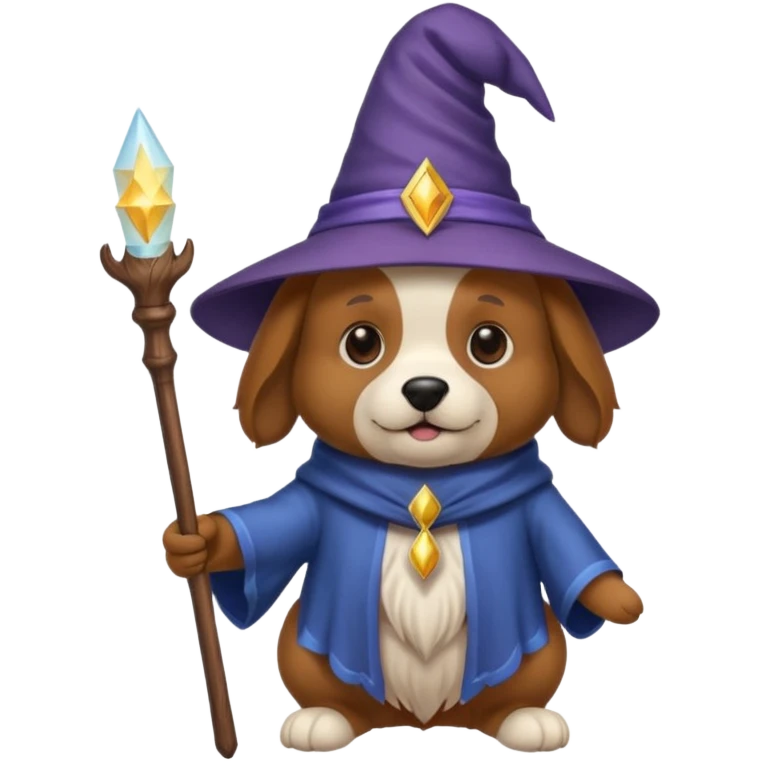 Dog wizard emoji