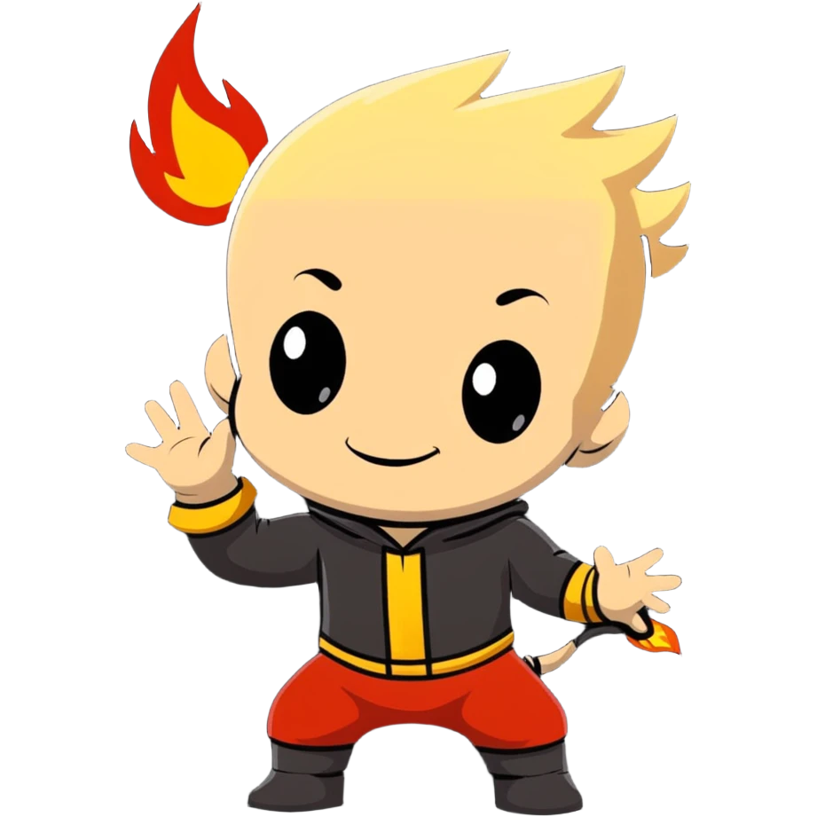 baby Jack Jack with fire powers emoji