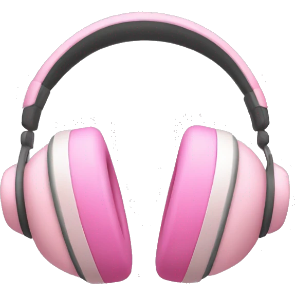 Soft Pink apple headphones  emoji