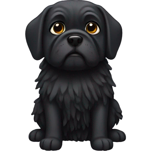 Black mops emoji