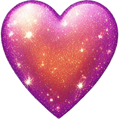 Sparkly heart emoji