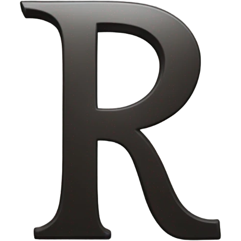R letter  emoji