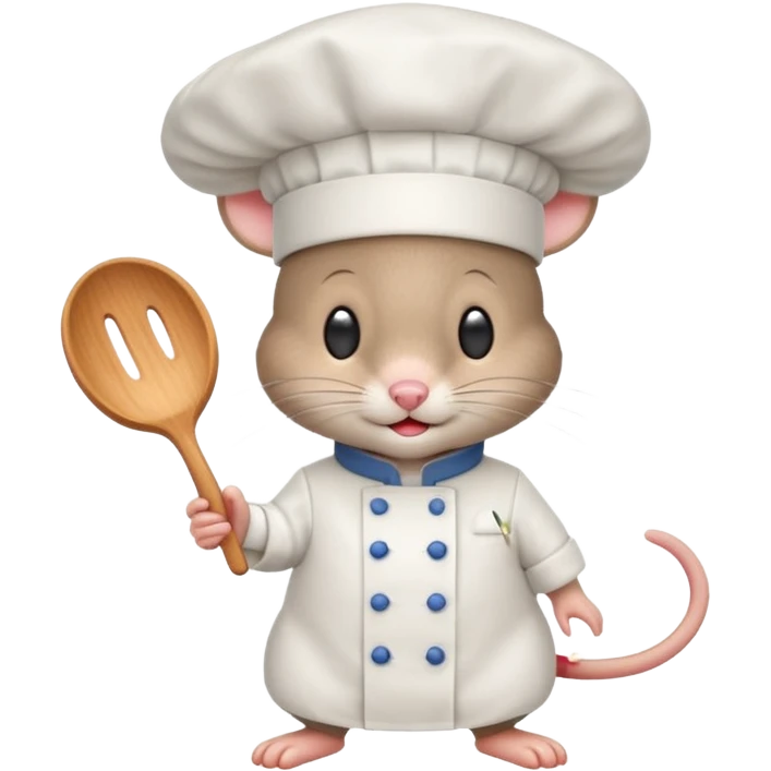 Mouse wearing a chefs hat emoji