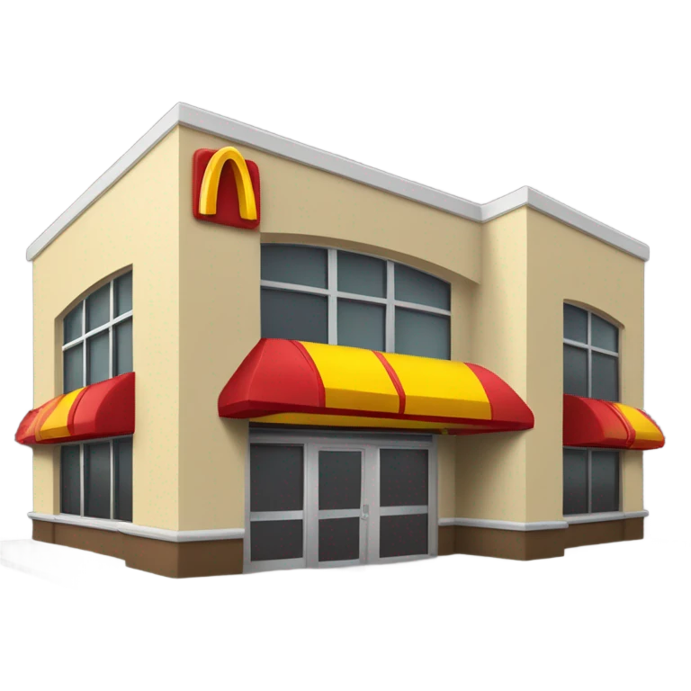 A fast food place called Mc Donald’s  emoji