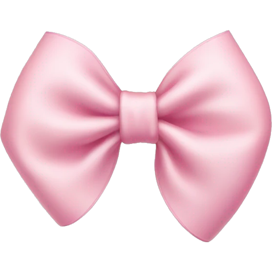 light pink bow emoji