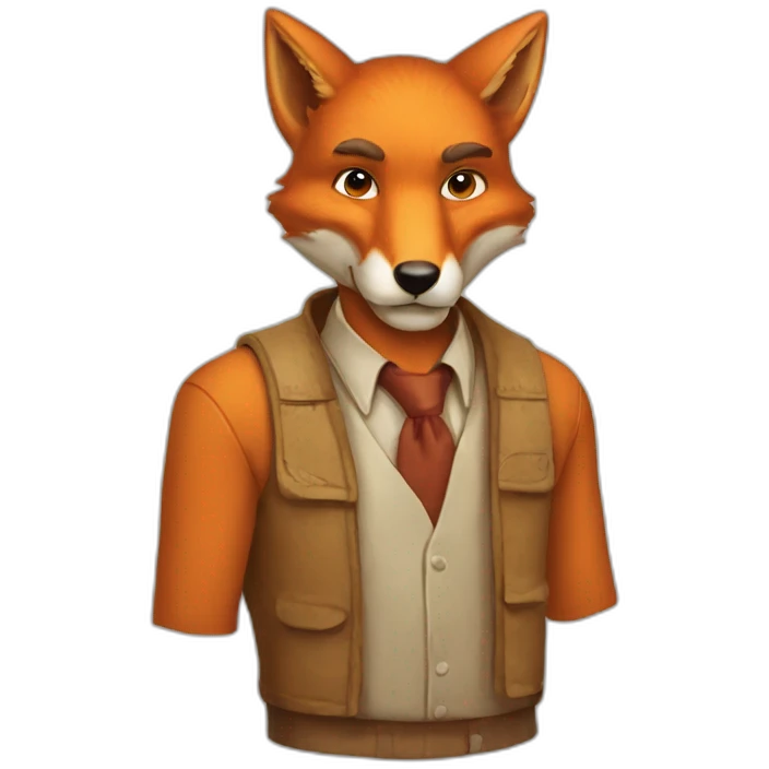 fox man computer genius emoji