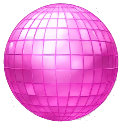 Light pink disco ball emoji