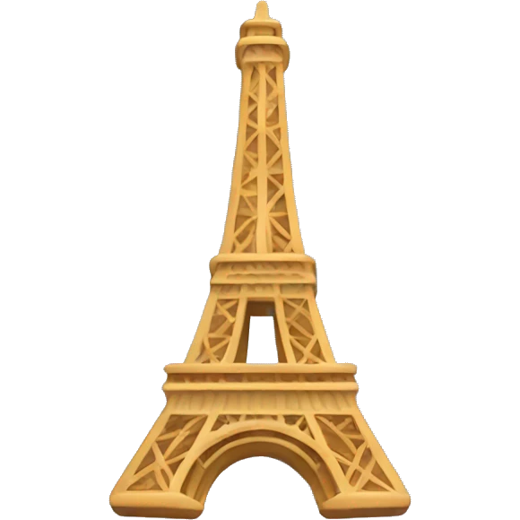 eiffel tower holding a croissant emoji