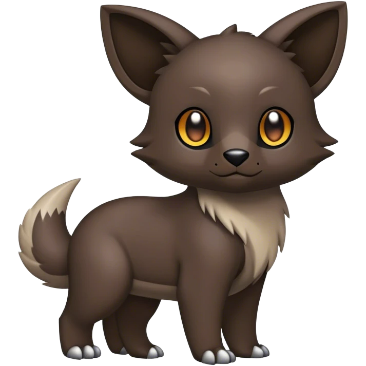 Cute cool dark animal hybrid Fakemon full body emoji